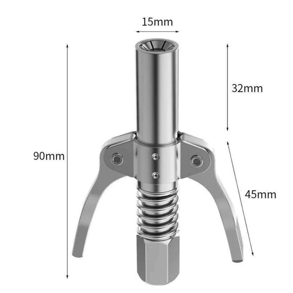 Mini Grease Gun Coupler 10000PSI Manual Grease Pump Head Syringe Lubrication Nozzle Oil Pump Fil - Automotive LED Light