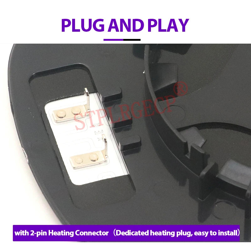 Passenger Side Driver Side Left or Right Door Side Heated Wing Mirror Glass Lens for Renault Cli - Automotive LED Light