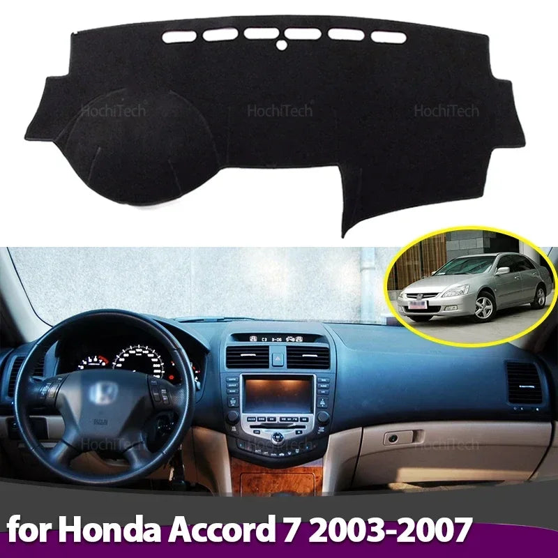 Anti-Slip Dashboard Cover Protective Pad Car Accessories Sunshade Carpet for Honda Accord 7 2003 - Automotive LED Light