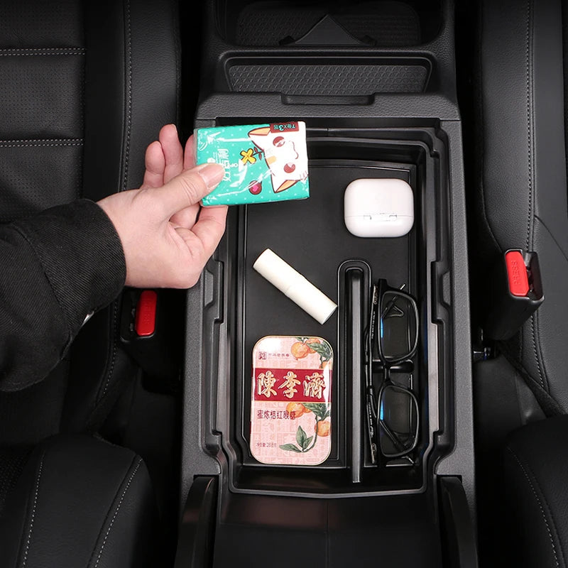 For Honda CRV 2023 2024 2025 2026 CR-V 6th Gen Hybrid Car Central Armrest Storage Box Organizer  - Automotive LED Light
