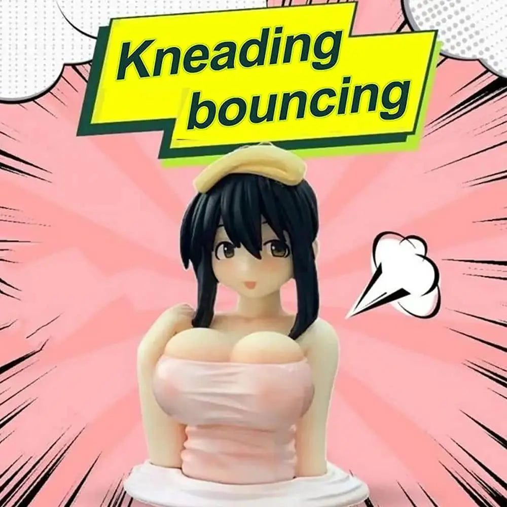 Sexy Kanako Chest Shaking Girls Car Ornaments Cartoon Kawaii Anime Statue Car Dashboard Sexy Dol - Automotive LED Light