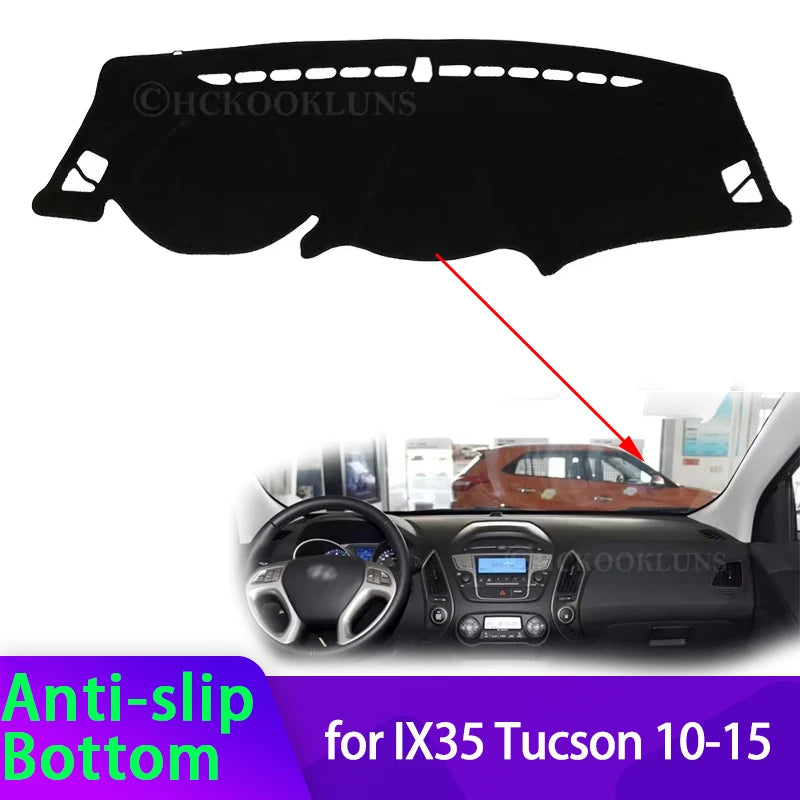 for Hyundai Tucson 2010 2011 2012 2013 2014 2015 LM Ix35 Accessories Dash Board Sunshade Carpet  - Automotive LED Light