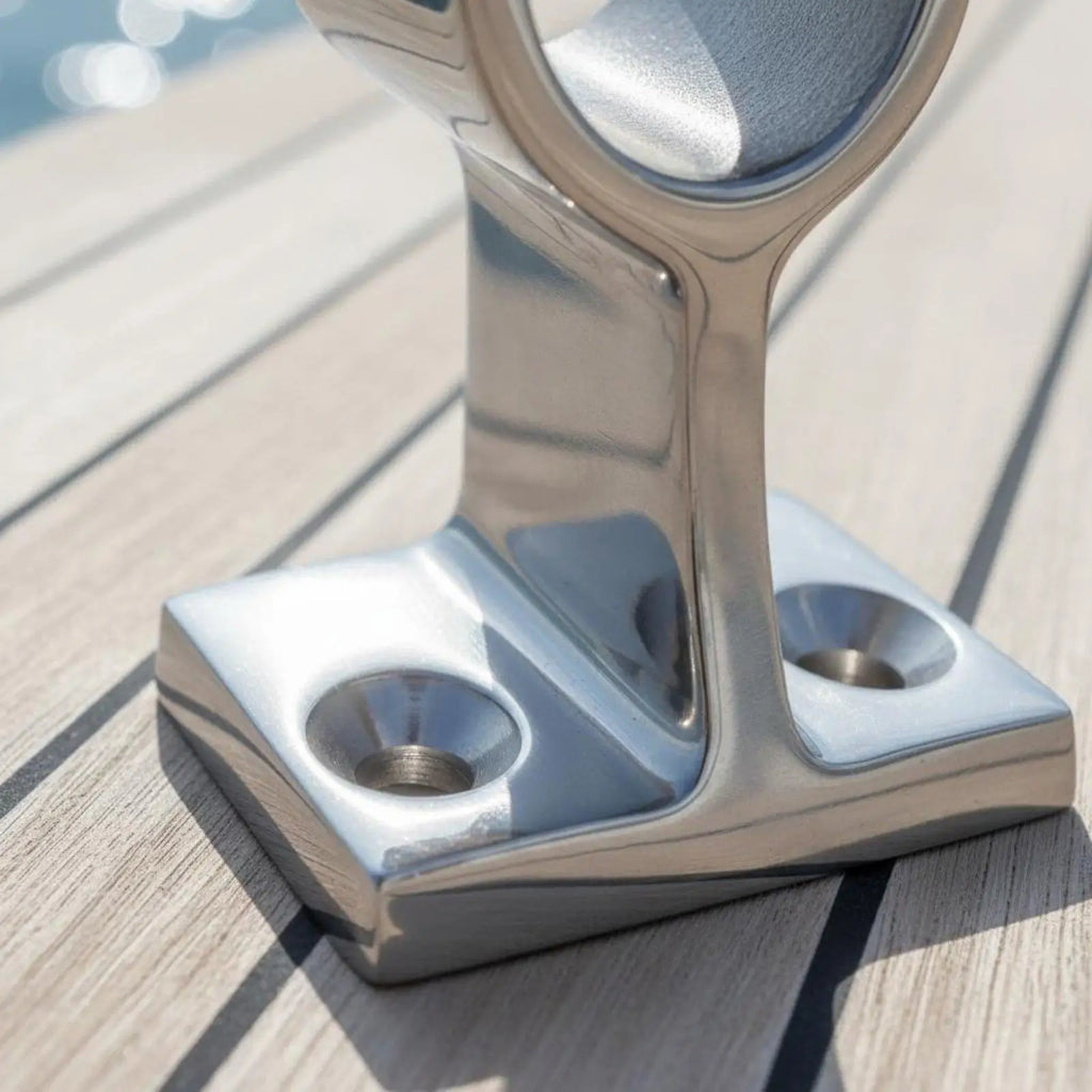 Yacht Railing Center Bracket Boat Hand Rail Center Bracket Mirror Polished Finish Boat Rail Midd - Automotive LED Light