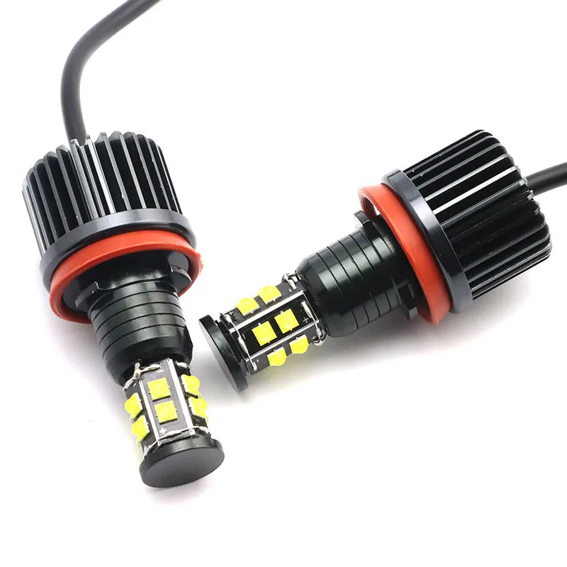 2x 240W 6000K Lamp LED Angel Eyes Marker Light Bulbs For BMW E81 E82 E87 E88 E90 for BMW E87 E70 E60 - Canbus LED Headli