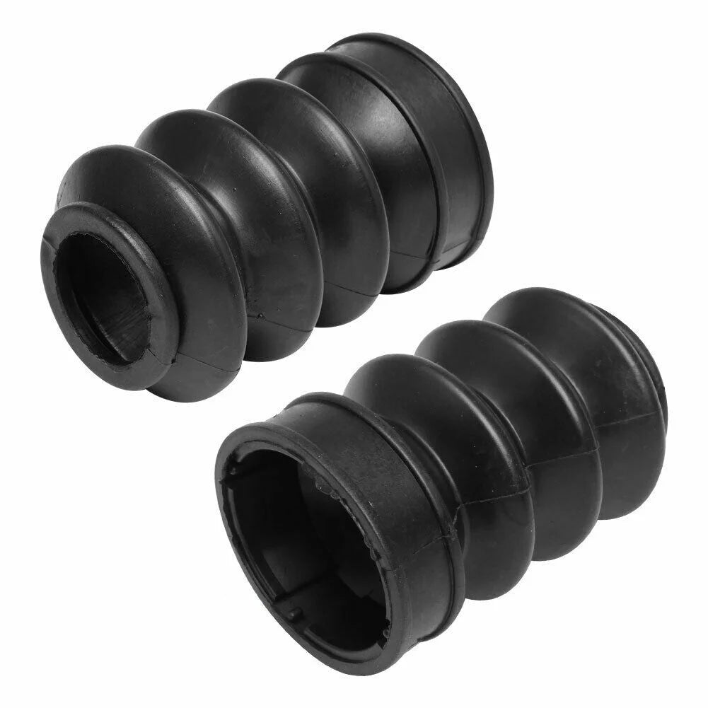 Black Motorcycle 39mm Rubber Fork Cover Gaiter Gator Boot Shock Protector Dust Guard For Harley  - Automotive LED Light
