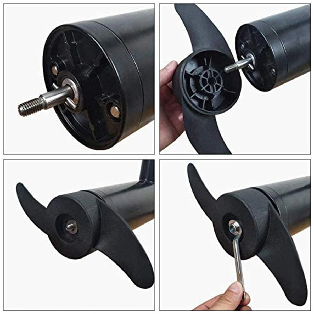 2 Blades Boat Propeller Kit Electric Trolling Motor Parts for 50lb 60lb 68lb 88lb Outboard 12V 2 - Automotive LED Light