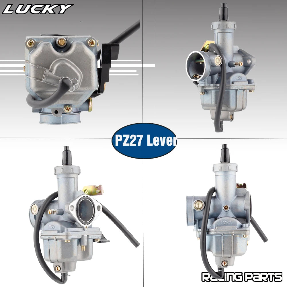 Motorcycle All aluminum PZ27 Carburetor For 27mm Carb Enduro 125 To 300cc Quad Go Kart Modified  - Automotive LED Light
