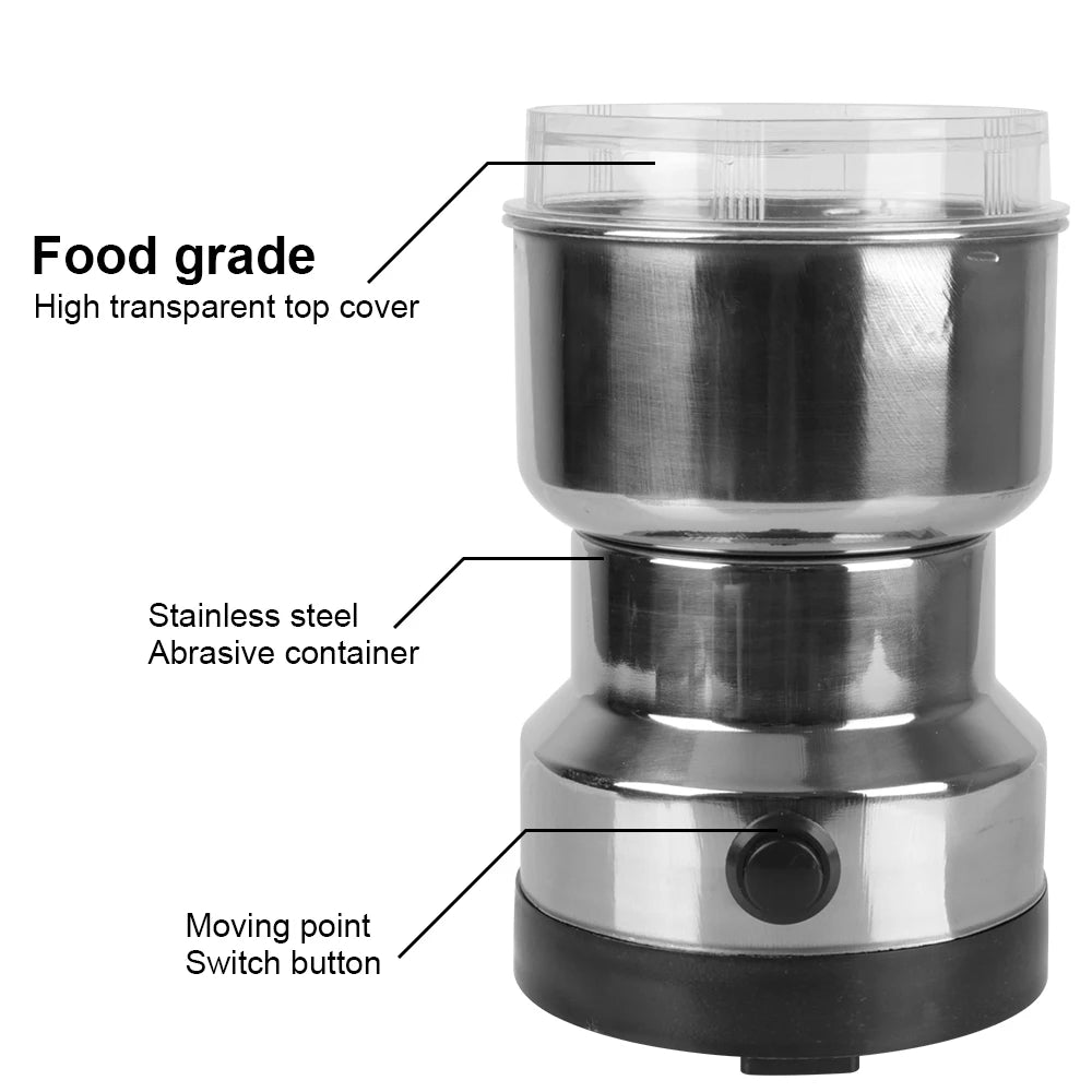 Kitchen Multifunctional Coffe Chopper Blades Electric Coffee Grinder for home Nuts Beans Spices  - Automotive LED Light