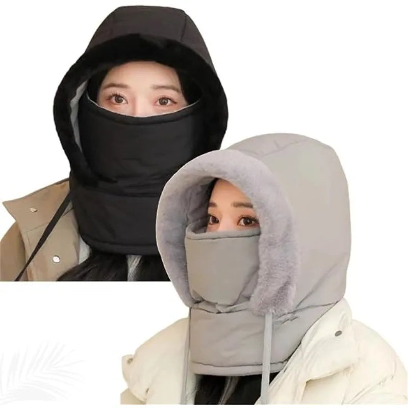 Ear Protection Winter Hat Men Women Thick Velvet Trapper Hat Windproof Thermal Fleece Lined Cold - Automotive LED Light