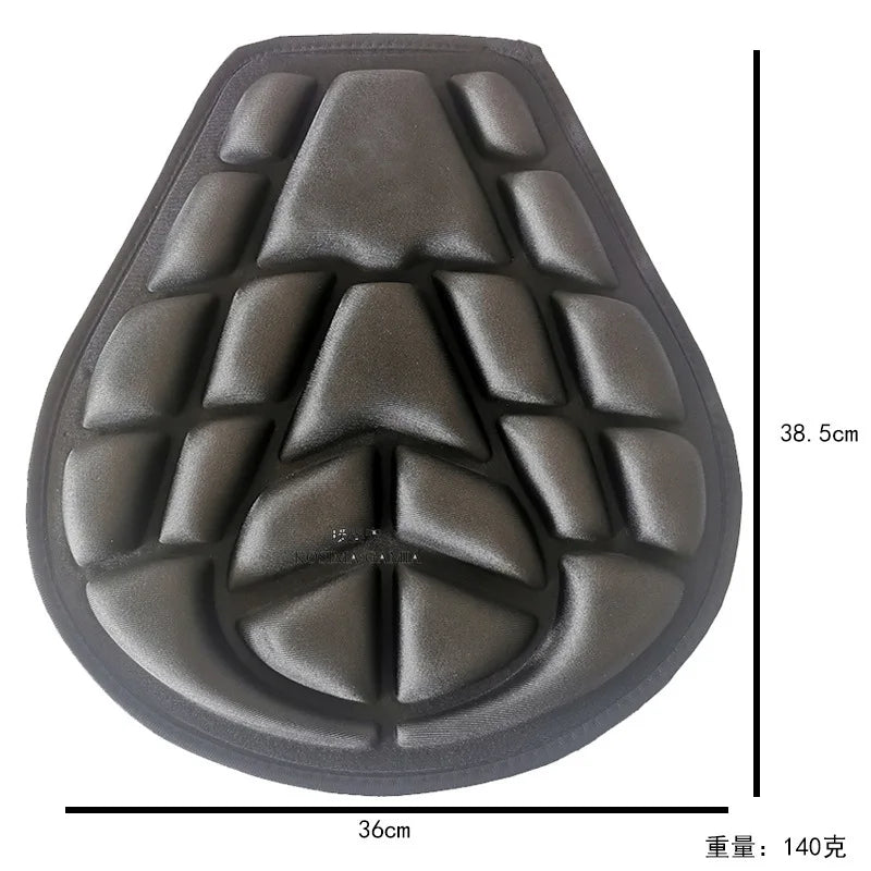 Universal Motorcycle Seat Cover 3D Comfort Gel Cushion Seat Motorbike Air Pad Cover Shock Absorp - Automotive LED Light