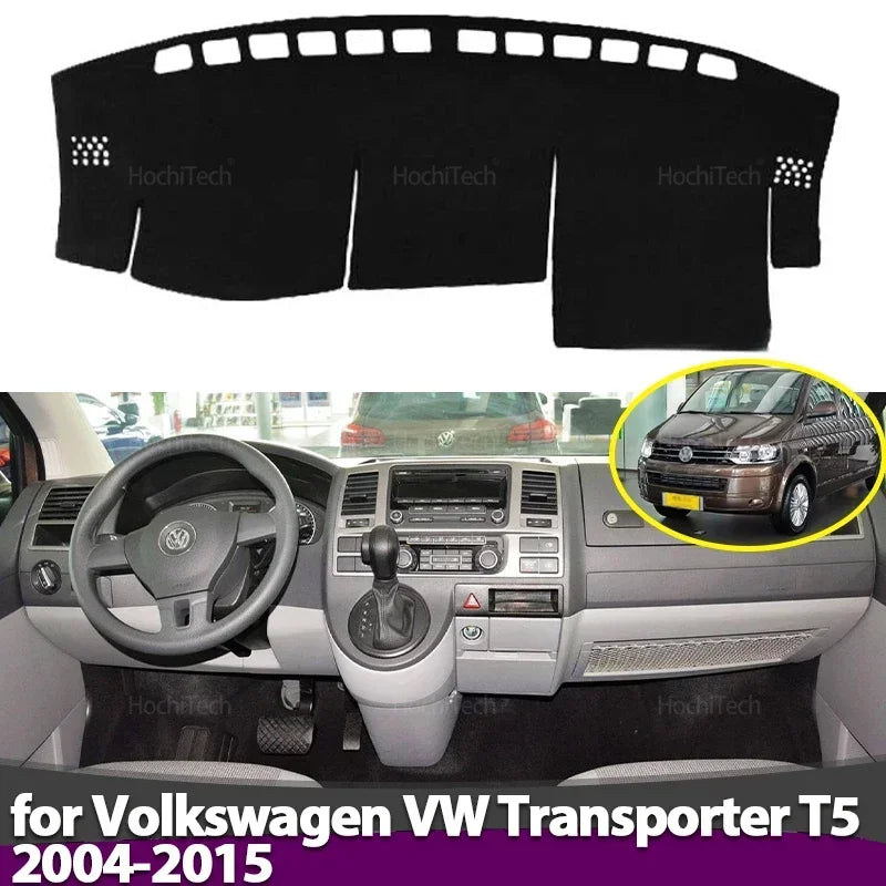 Anti-Slip Dashboard Cover Protective Pad Car Accessories Sunshade Carpet for Vol for Volkswagen T5 2004-2015 - Automotiv