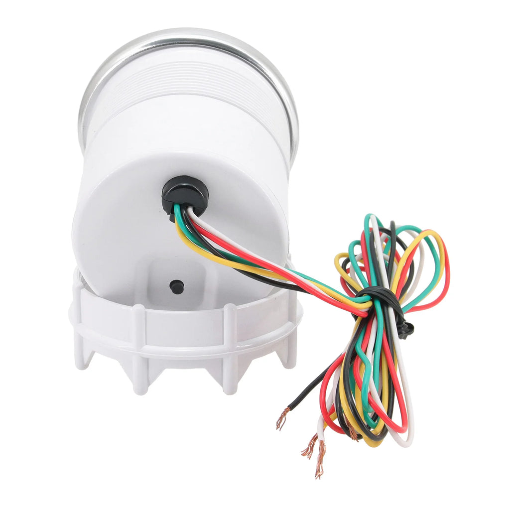 52mm Tachometer 10k rpm Meter Gauge Digital Speedmeter with White Backlight White Chrome Bezel f - Automotive LED Light