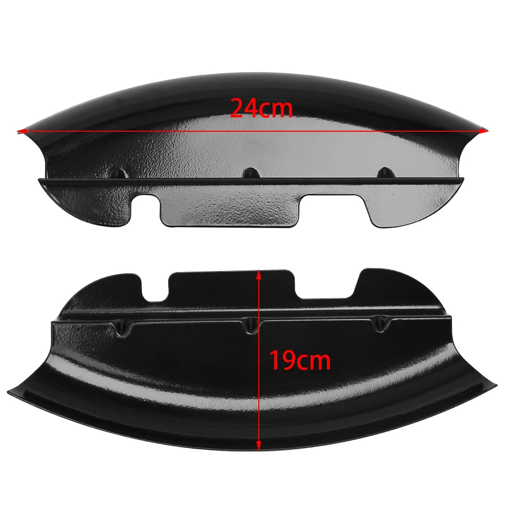 Motorcycle Black Lower Triple Tree Wind Deflector Front Fork For Harley Touring Electra Street G - Automotive LED Light