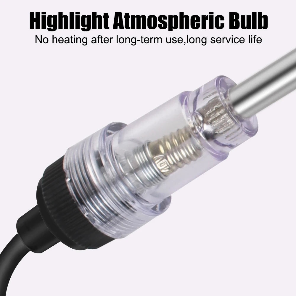 Car Spark Plug Tester Diagnostic Tools Engine Start Test In-Line Igniton Troubleshooting Kit Tru - Automotive LED Light