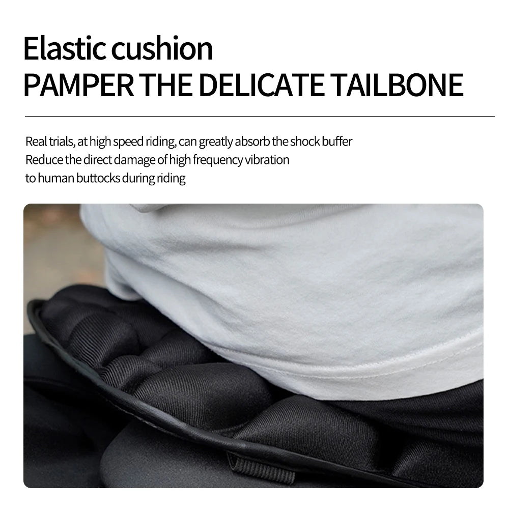 Comfort Gel Motorcycle Seat Pad 3D Breathable Universal Shock Absorbing Cushion Bike Seat Cover  - Automotive LED Light