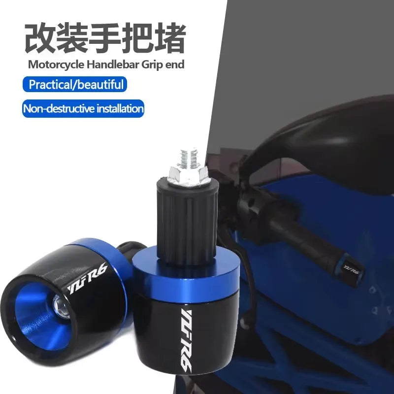 7/8'22mm For yamaha YZF R6 1999 2000 2001 2002 2003-2016 Alumiunm Plugs Motorcyc for R6 2003-2016 - Automotive LED Light