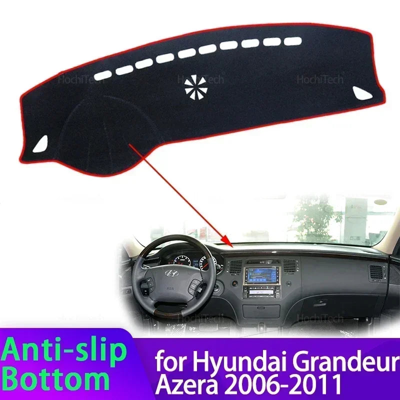For Hyundai Grandeur Azera 2006 2007 2008 2009 2010 2011 High Quality Dashboard Mat Dashmat Cove - Automotive LED Light