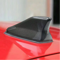17cm Car Roof Shark Fin Antenna Cover Sticker Carbon Fiber Universal Auto Radio AM FM Antenna Si - Automotive LED Light