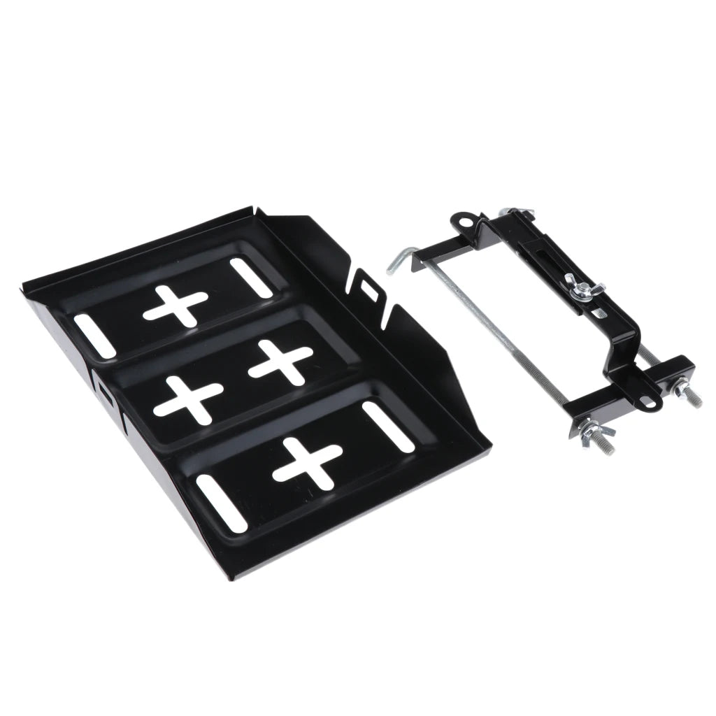 28cm 34cm Universal Battery Tray Bracket Kit 27cm Car Fixed Battery Holder Hold Down Bolts Clamp - Automotive LED Light