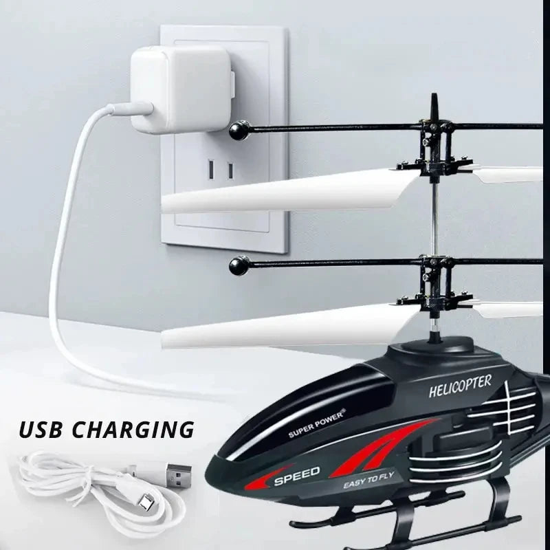 2 Channel Gesture Control Suspension Helicopter RC Remote Induction Aircraft With Charging LED L - Automotive LED Light