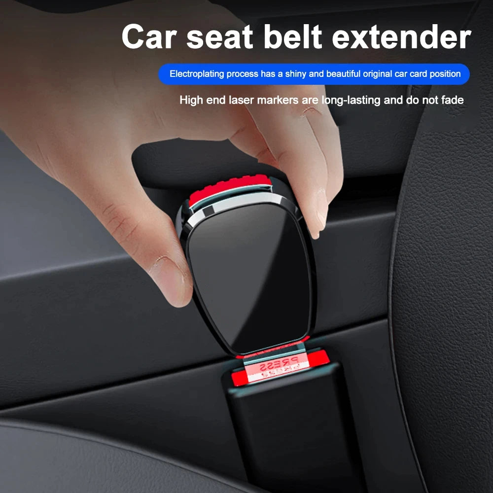 Car Seat Belt Alloy Safety Belt Extension Connector Car Rear Safety Buckle Holder Plug-in Belt C - Automotive LED Light