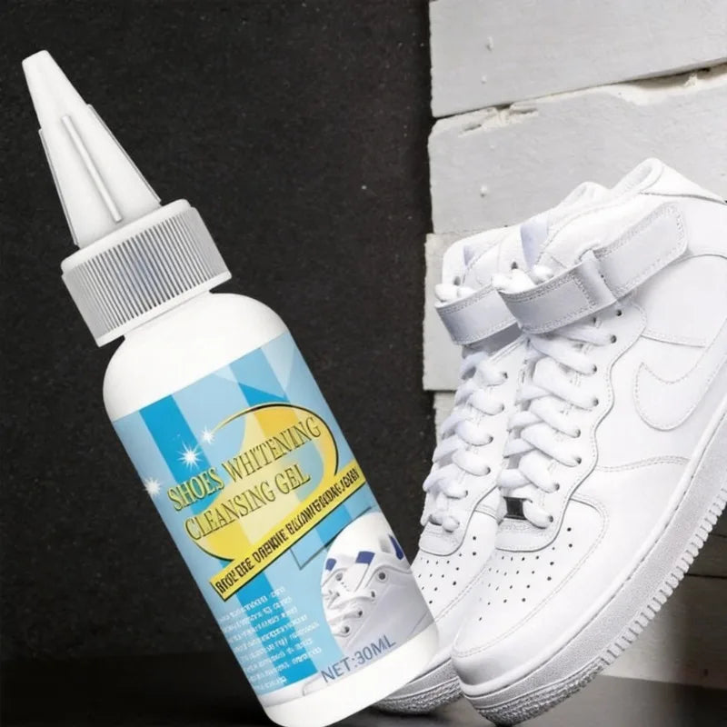 All-Purpose Cleansing Cream Stains Remover White Shoes Cleaning Cream Shoes Whitening with Wipe  - Automotive LED Light