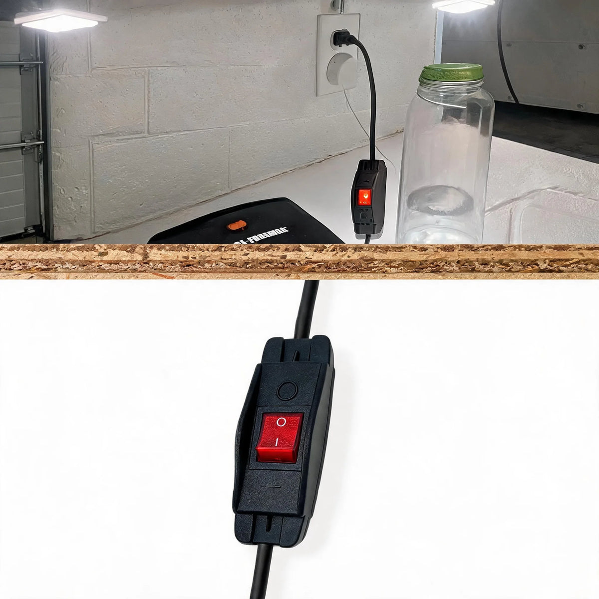 Car Inline Cord On Off Switch 30A 220V IP65 Waterproof Black Button Built In Light Indicator Aut - Automotive LED Light