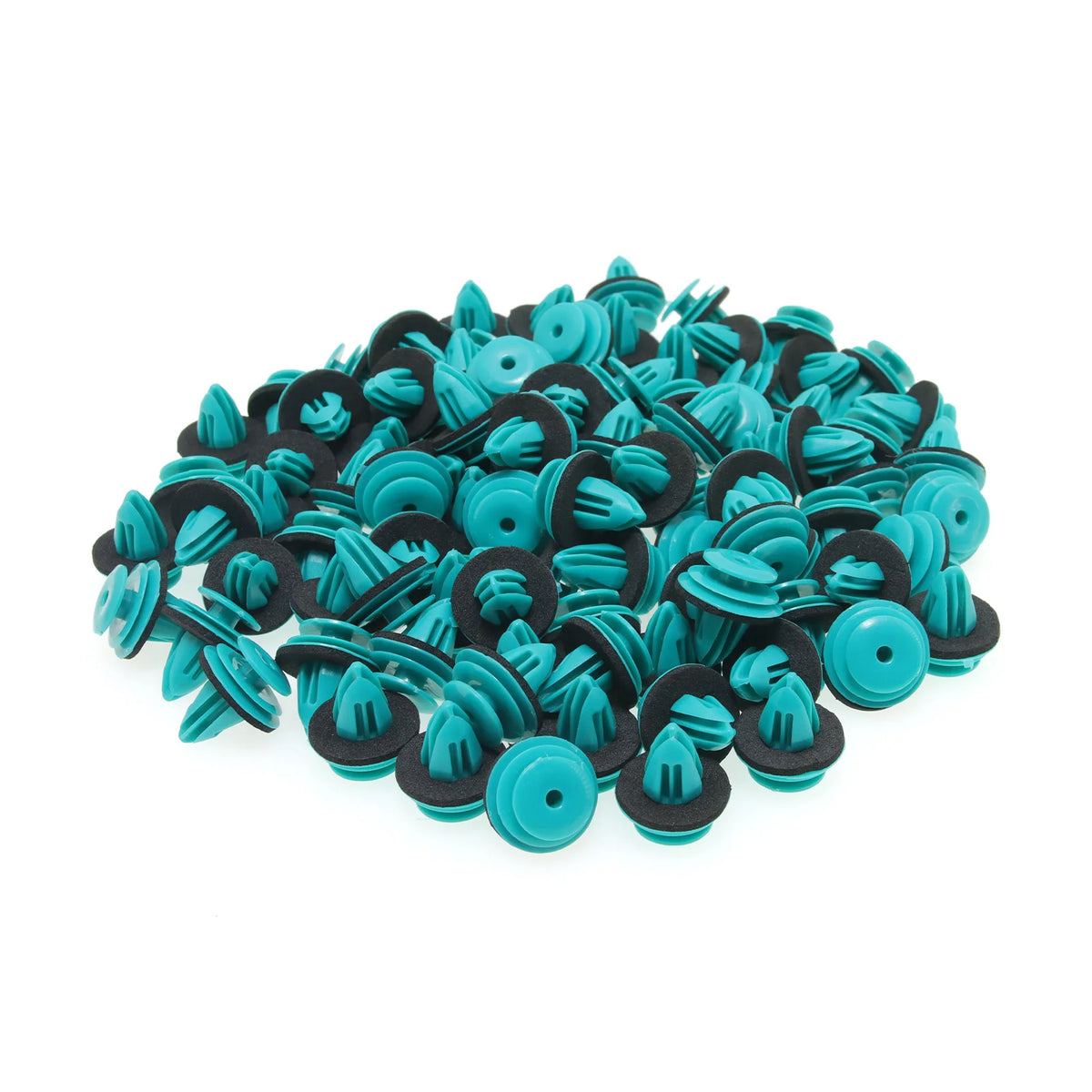 100pcs 9mm Hole Auto Fastener Clips Noise Insulation Car Accessories Plastic Trunk Screw Rivets  - Automotive LED Light
