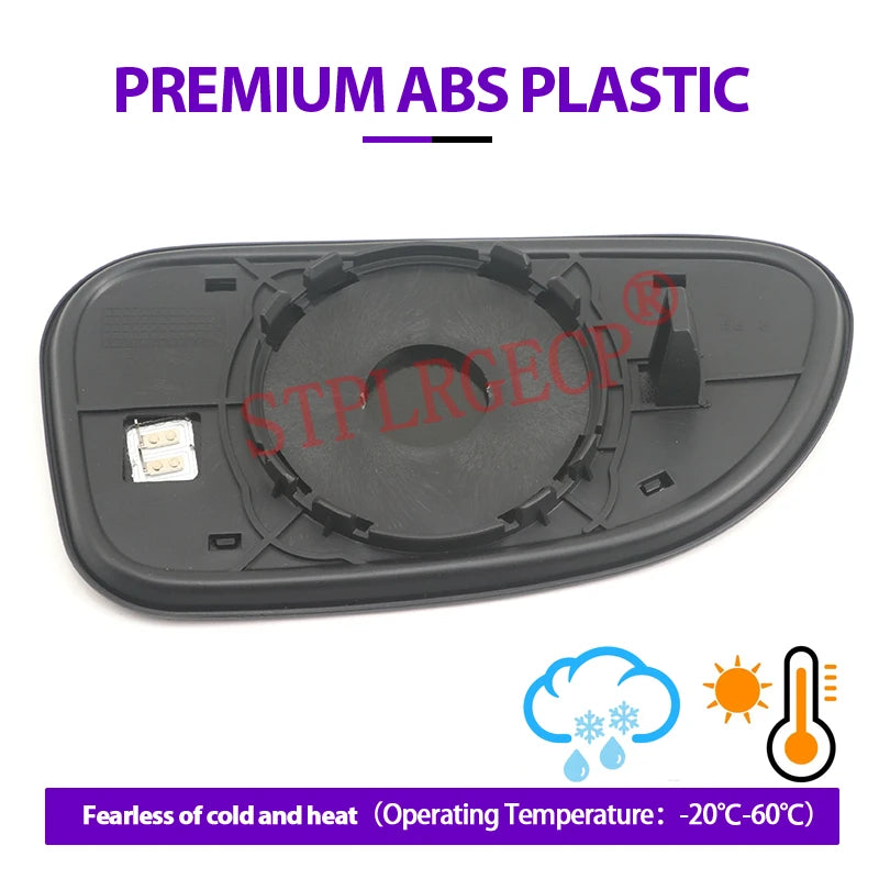 Stplrgecp Driver Side Left or Right Door Side Heated Wing Mirror Glass Lens for  for Chevrolet 2003-2009 - Automotive LE