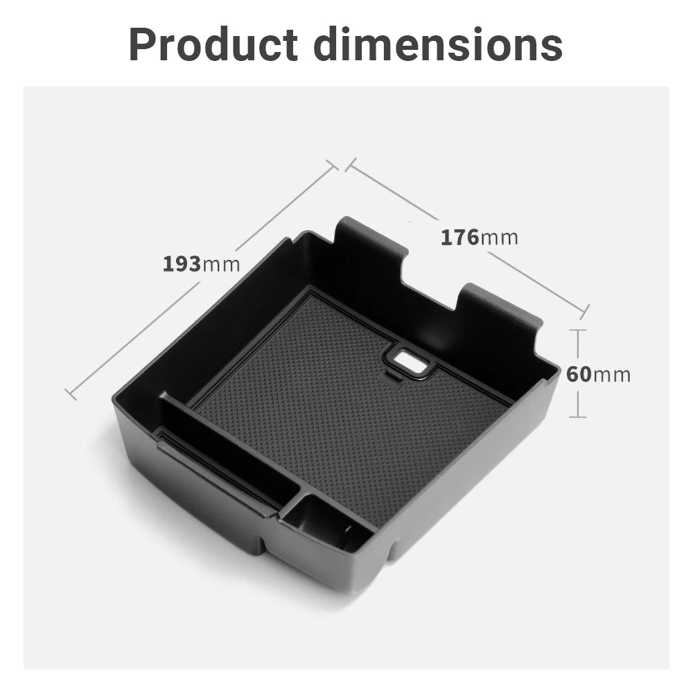 For Hyundai Tucson 2025 2026 Car Central Armrest Storage Box Organizer Container Tray Case Acces - Automotive LED Light