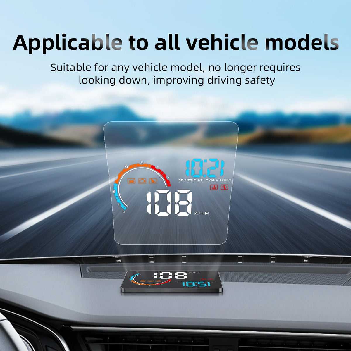 150X125mm 100X80mm Car HUD Reflective Film Front Windshield Head Up Display Protective Reflectiv - Automotive LED Light