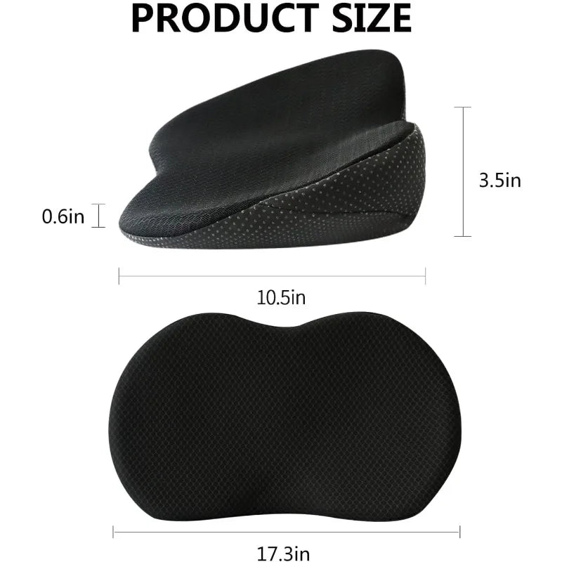 Sciatica Lower Back Pain Relief Car Seat Cushion New 2 in 1 Memory Foam Seat Pad for Car Driver  - Automotive LED Light