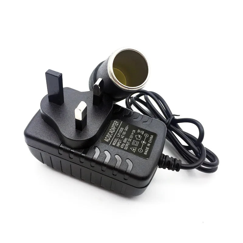 Car Cigarette Lighter Adapte 220V to 12V 2A DC Power Converter Charger Transformer Cigar Lit Lig - Automotive LED Light