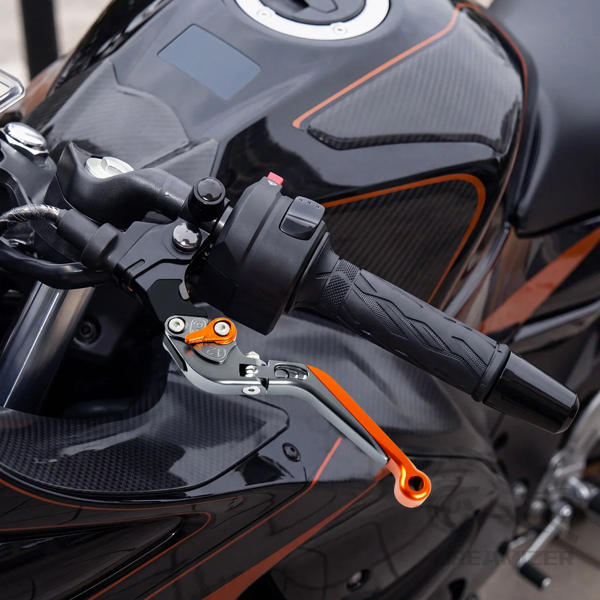 Modified Parts Folding Clutch Lever Adjustable Drum Brake Handlebar Modified Horn Adjustable Han - Automotive LED Light