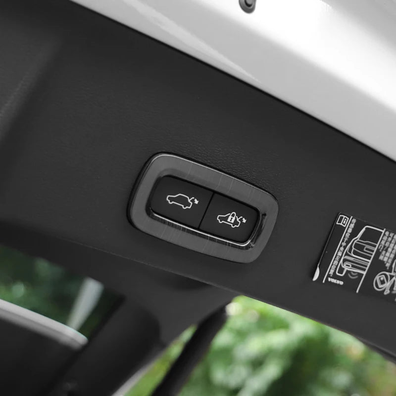 For Volvo XC60 2018 2019 2020 2021 2022 2023 2024 2025 Stainless Car Rear Trunk Switch Button Co - Automotive LED Light