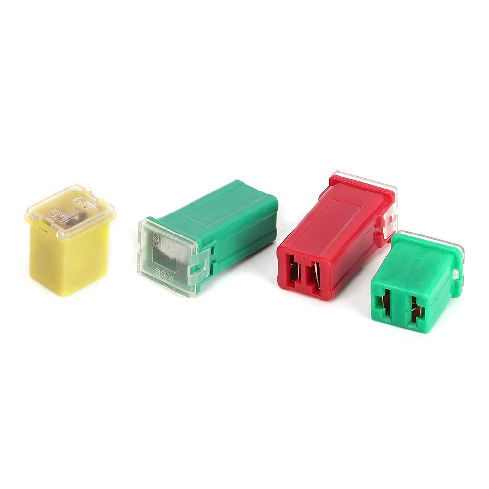 20pcs Rectangle Fuse Set Standard Car Fuse Assortment Kit 20A 30A 40A 50A 60A for Japan and USA  - Automotive LED Light