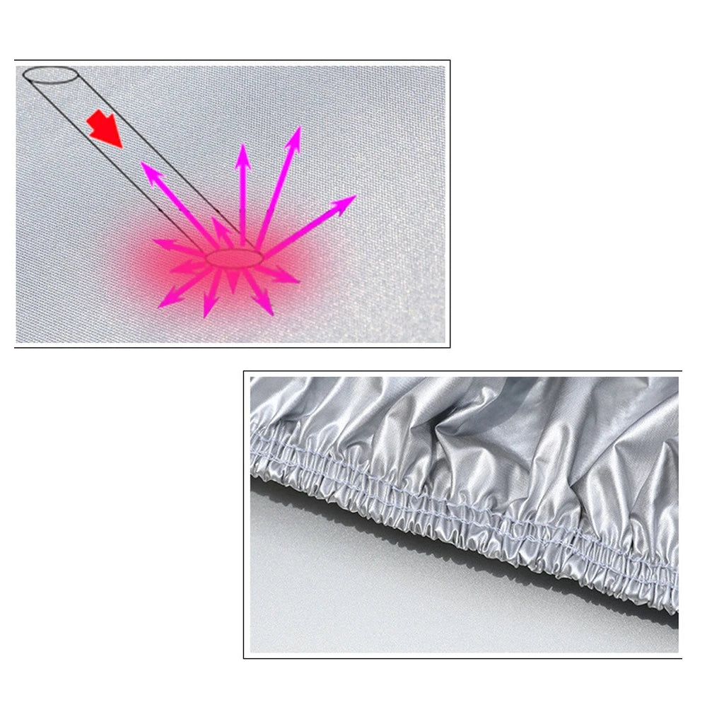 Waterproof Car Covers Outdoor Full Car Cover Sun Protector Universal Fit For SUV Sedan Truck Sno - Automotive LED Light