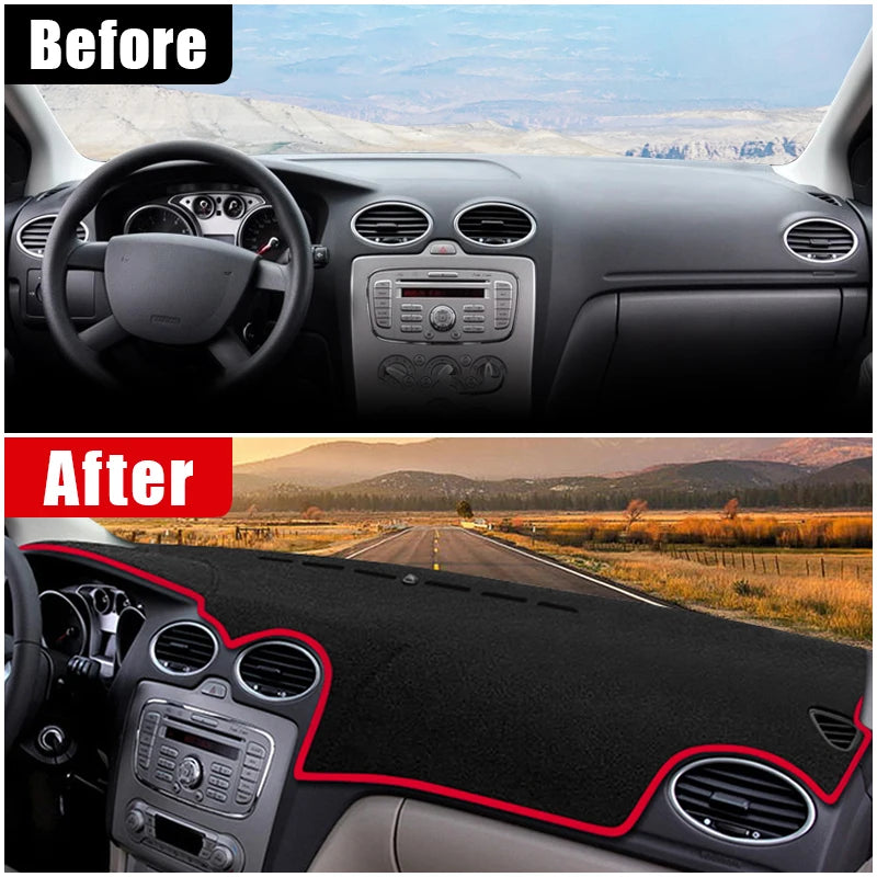 For Ford Focus 2005 2006 2007 2008 2009 2010 2011 Car Dashboard Sun Shade Cover Instrument Desk  - Automotive LED Light