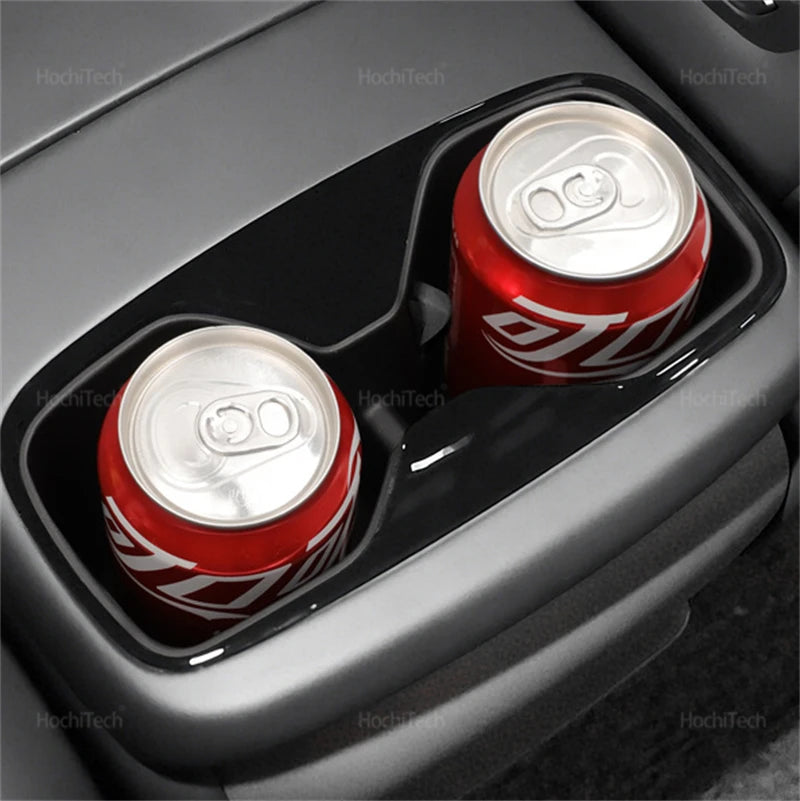 For Kia EV9 MV 2024 2025 Non-Slip Storage Box Armrest Rear Water Cup Holder Anti Dirt Shock Abso - Automotive LED Light