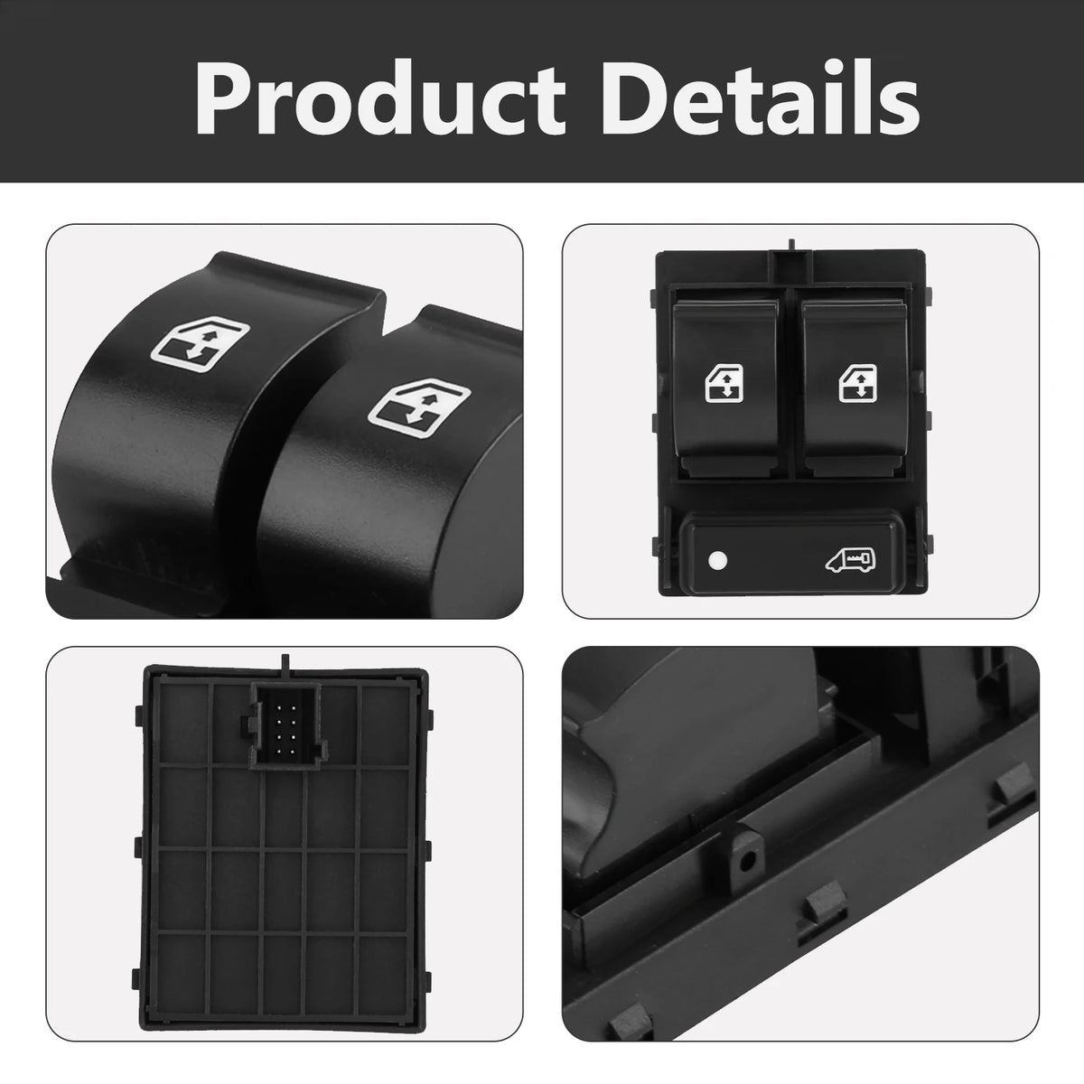 Car Electric Window Switch Button for Citroen Relay Fiat Doblo Ducato Peugeot Boxer 735421419 - Automotive LED Light