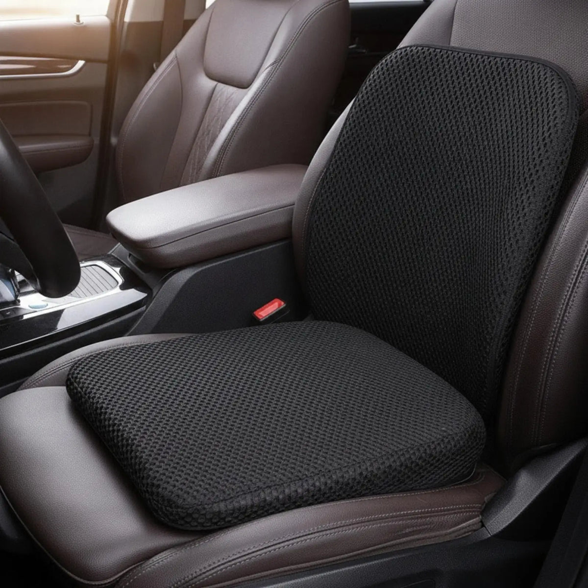Car Booster Seat Cushion Height-Boosting Cushion Non-Slip for Short Drivers, Daily Commuting, Dr - Automotive LED Light