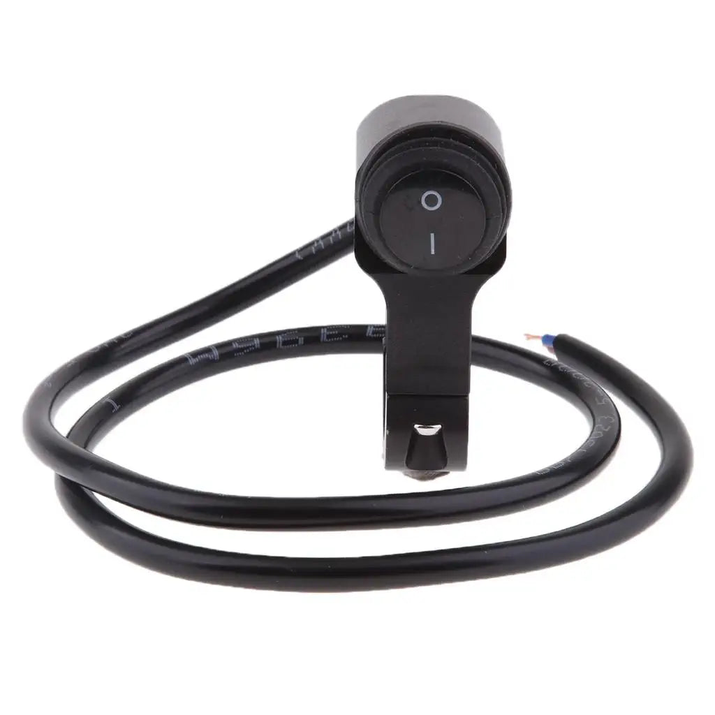 Handlebar Light on Off Switch Electric Control Alloy Waterproof for Universal Motorcycle - Automotive LED Light