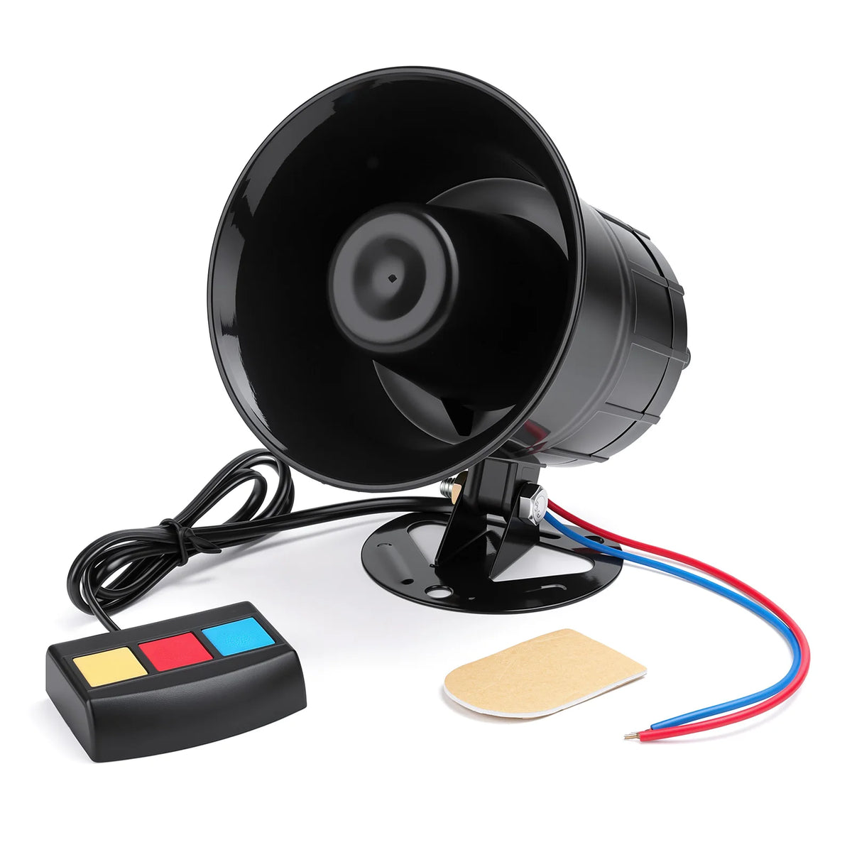AD 12V Car Speaker Alarm Horn Tone Sound Car Siren Automobile Siren Horn 60W Mic PA Speaker Syst - Automotive LED Light