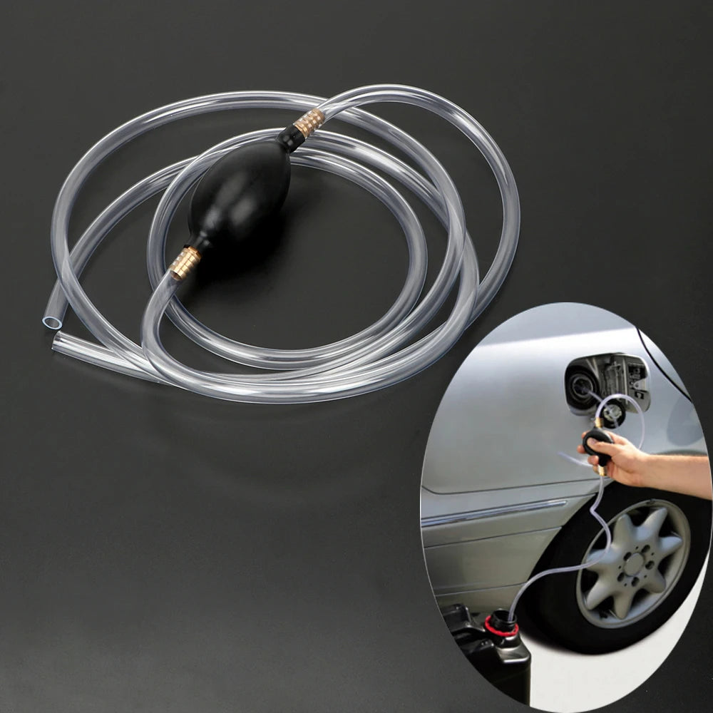 PVC Pipe Syphon Car Fuel Gas Pump Fuel Saver Auto Accessories Petrol Diesel Liquid Manual Pump W - Automotive LED Light