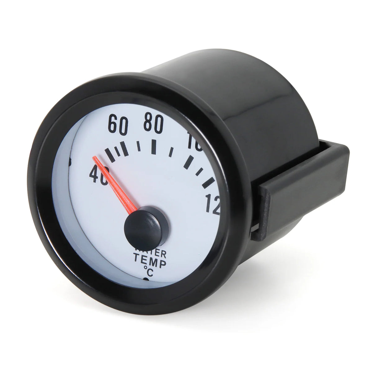 AD Black Shell White Backlight Car Water Temperature Gauge 52mm Temp Meter 40-120 Celsius With W - Automotive LED Light