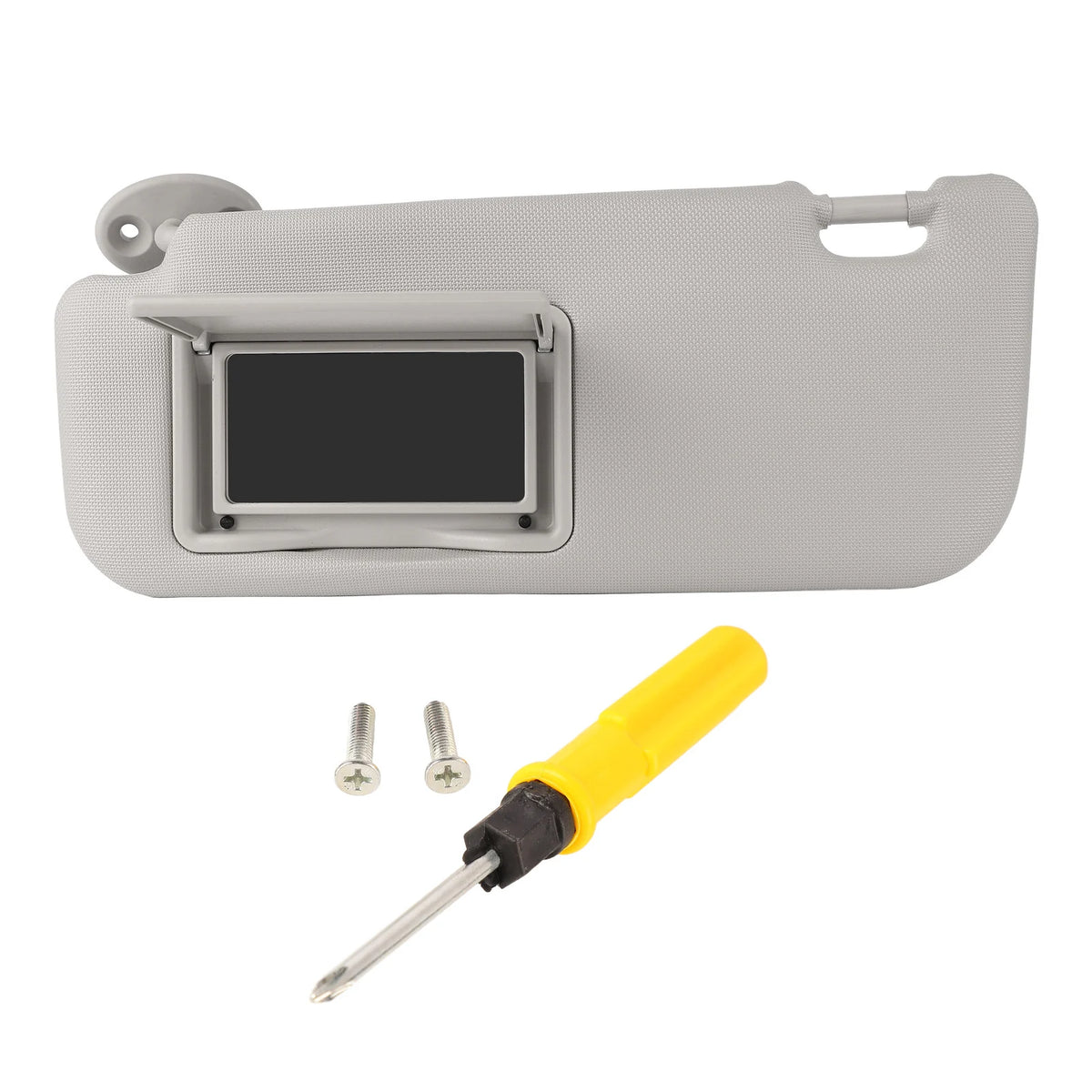Car Sun Visor Left Driver Side Gray Durable High Hardness Sun Visor with Vanity Mirror Replaceme - Automotive LED Light