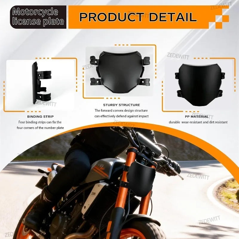 Durable Front Number Plate License Plate for Suron S X Stark Varg Talaria Sting Eride Pro Electr - Automotive LED Light