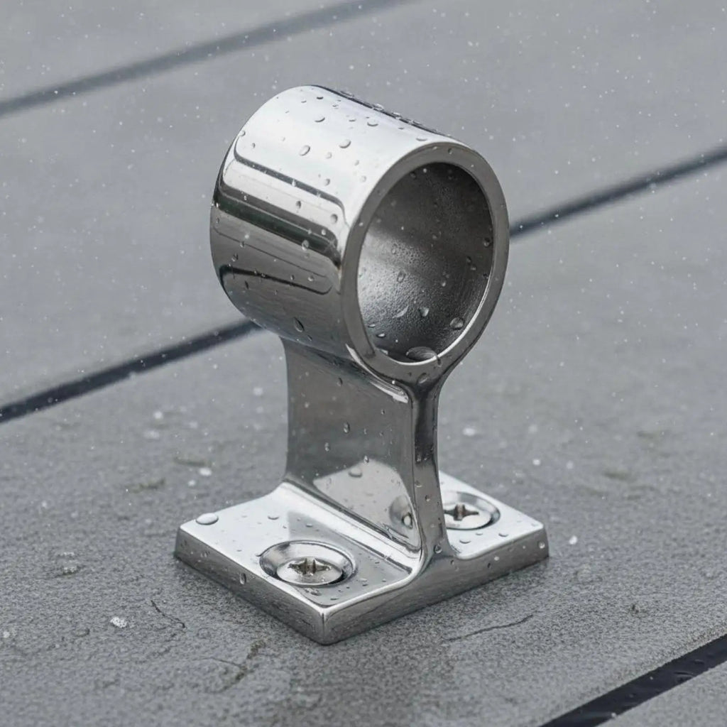 Yacht Railing Center Bracket Boat Hand Rail Center Bracket Mirror Polished Finish Boat Rail Midd - Automotive LED Light