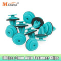 100pcs 9mm Hole Auto Fastener Clips Noise Insulation Car Accessories Plastic Trunk Screw Rivets  - Automotive LED Light