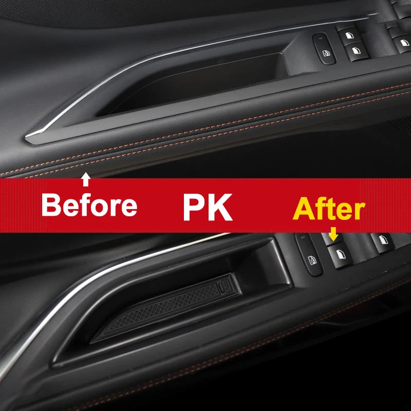 For Peugeot 3008 5008 GT 2016 2017 2018 2019 2020 2021 2022 2023 Car Organizer Door Armrest Stor - Automotive LED Light